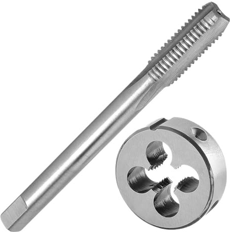 NnYuaUil Juego de machos y terrajas M8 x 1 Hardiron for rosca derecha