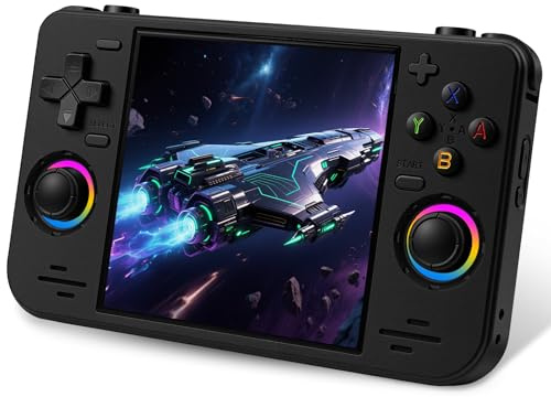 RF40H Handheld Game Console, 4.0 Retro Gaming Console Preloaded 20,000+ Classic Games, Open Source Linux System, Support WiFi Online Play, Portable Pocket Hand Held Video Game (Black)