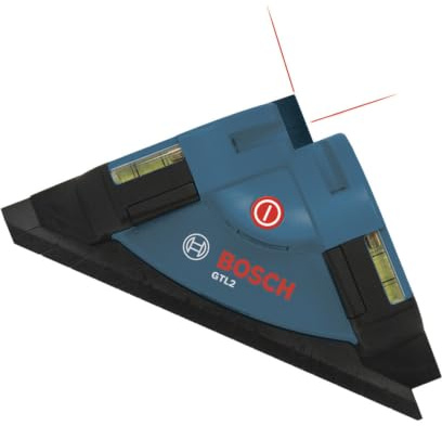 BOSCH GTL2 Laser Level Square, Includes Adhesive Mounting Strips