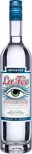 LA FEE - Absinthe Blanche Superieure - 53% Alcool - Origine : France : A déguster pur ou dillué avec de l'eau - Profil fin et subtil - Notes de Menthe & Réglisse - 70 cl