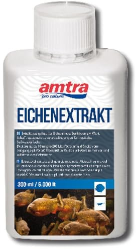 Amtra Eichen Extrakt - Tropenmittel für Süßwasseraquarien, senkt auf natürliche Weise den pH-Wert des Wassers, mit Spurenelementen, für tropische Aquarien, 300 ml
