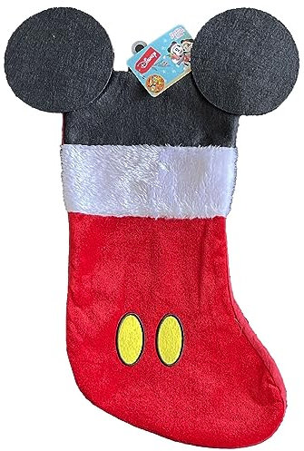 Disney Mouse Ears 18 Velour Christmas Stocking with Plush Cuff (Minnie Mouse - Pink) by Disney