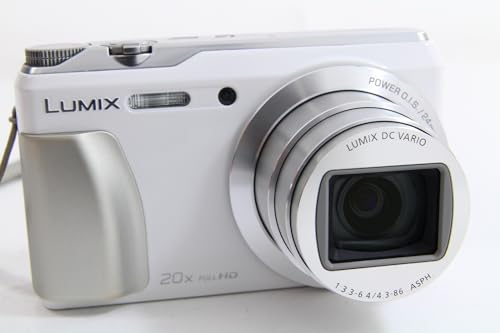 Panasonic DMC-TZ56EG-W Travellerzoom Kompaktkamera (16 Megapixel, 20-fach opt. Zoom, 7,6 cm (3 Zoll) LCD-Display, Full HD, WiFi, USB 2.0) weiß