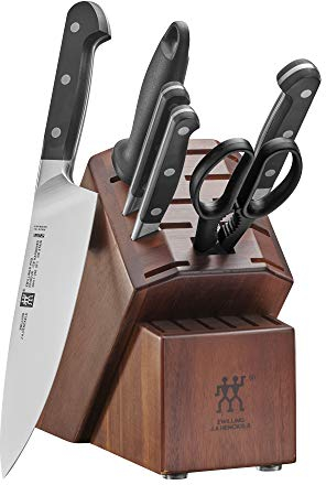 ZWILLING Pro 7-pc Bloc de couteaux avec aiguiseur de Bonus