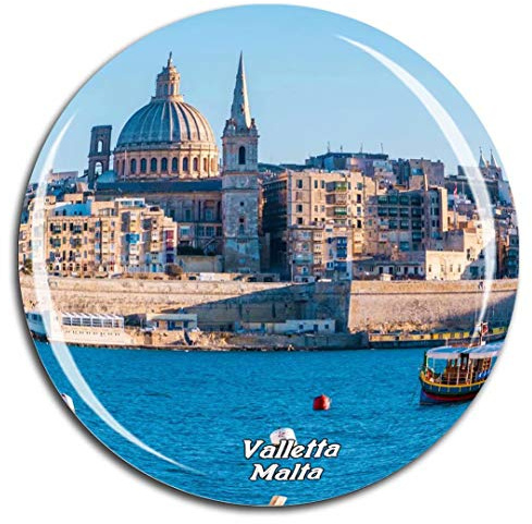 Weekino Valletta Malta Fridge Magnet 3D Crystal Glass Tourist City Viaggio Souvenir Collection Regalo Forte Frigorifero Autoadesivo