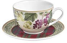 Brandani 53647 Tazza The Sottobosco Set 2 Pz Porcellana D15 X 8H cm