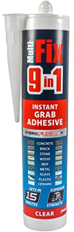 TIMCO 9 in 1 Instant Grab Adhesive Clear - 290ml