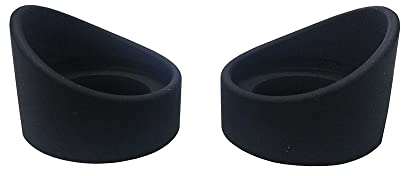 Powertool Okularabdeckung, 2 Stück/Set, Gummi-Augenmuscheln, Zylinder-Okular-Augenschutz für biologisches Stereo-Mikroskop-Teleskop (abgeschrägter Winkel 36 mm)