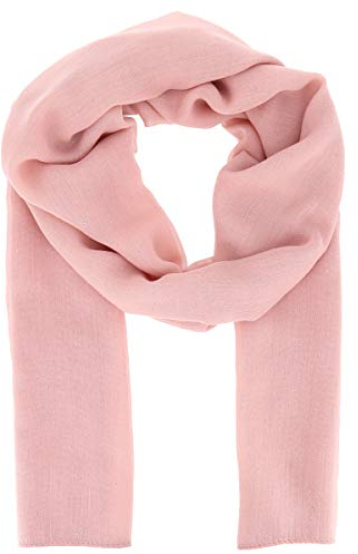 Moonbow Foulard Femme Paillettes 20% Coton 80% Viscose Rose Poudré - Grand Long et Rectangulaire 180cm x 70cm - Original Coloré et Pailleté Moderne et Tendance - Etole pour Mariage