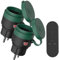 SURNICE Funksteckdosen mit fernbedienung Aussen, IP44 Wasserdicht Steckdosen Set 1+2, 2300 Watt, für den Außenbereich, 80M Reichweite, Plug & Play Funkschalt Set (2funksteckdose+1fern bedienung)