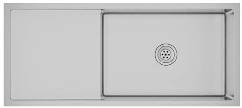 vidaXL Fregadero de Cocina Hecho a Mano de Acero Inoxidable Lavabo