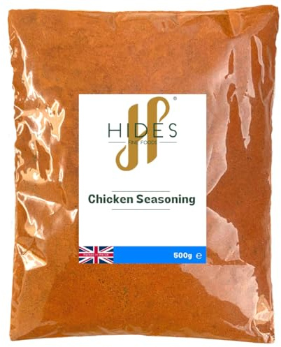 Hides Fine Foods - Chicken Seasoning 500g - GMO Free - Suitable for Vegetarians - BBQ Seasoning - Poultry Seasoning - Spice Blend - Packed full of Flavour