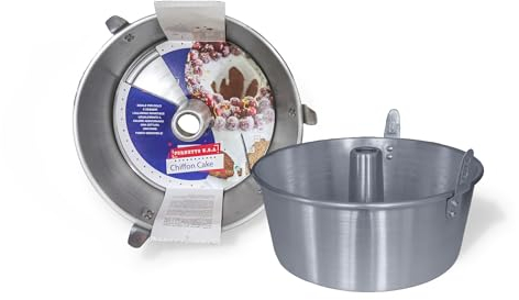 Omniacasa Stampo In Alluminio Con Cono Estraibile Per Torte Americane Chiffon Cake Torta Angelo Ciambella 26 Cm