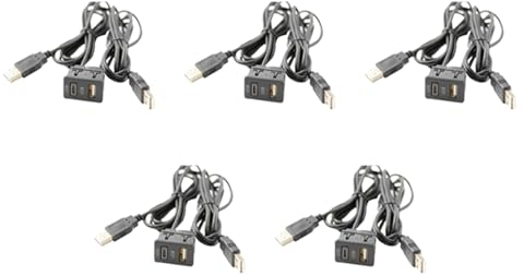 Ronlok 5 Stücke 150CM Auto Dash Unterputz 2 USB Port Panel Auto Boot Dual USB-TAPYC Verlängerungskabel Adapter für
