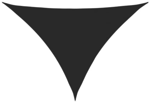 vidaXL Sun Shade Sail Black 7x5x5 m 100% Polyester Oxford