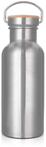 Gourde isotherme en Acier Inoxydable 500 ml, Bouteille d'eau à Double Paroi Gourdes, Sans BPA, anti-fuite Gourde Sport, pour boissons chaudes et froides, pour Extérieur, Bureau, Sport, Fitness