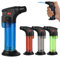 XCWTBL Paquete de 4 encendedores de gas butano recargables, ajustables, resistentes al viento y a prueba de viento (gas butano no incluido)