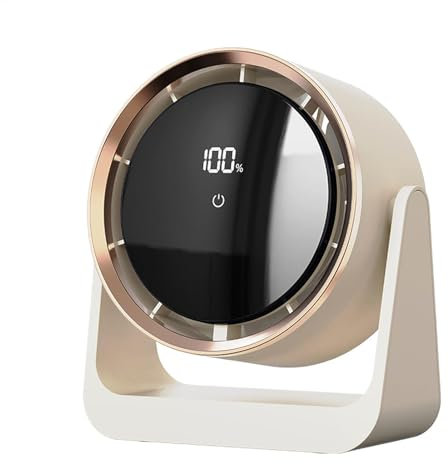 Ventola da desktop, ventilatore ricaricabile USB, ventilatore da scrivania in ABS, potente amplificatore di qualità 'aria personale, camera da letto montato a parete, potente mucca personale