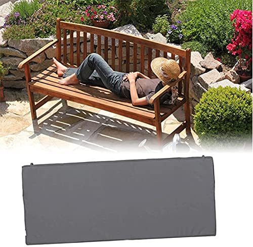 Garden Bench Cushion 2/3 Seater Outdoor Patio Furniture Pillow Thick Cushioned Bench Pad for Hollywood Swing & Dining Seat Grey 100x40x5cm