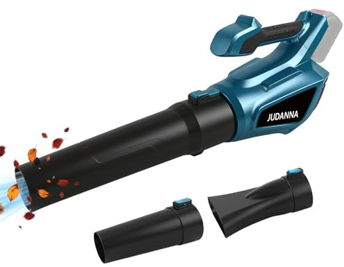Akku Laubbläser für Makita 18V Akku, Elektrischer Laubbläser mit Bürstenloser Motor & Turboschalter, 3-Gang bis zu 60 m/s Laubgebläse, Luftmenge 936m³/h, Laubsauger für Garten Rasenpflege Schnee