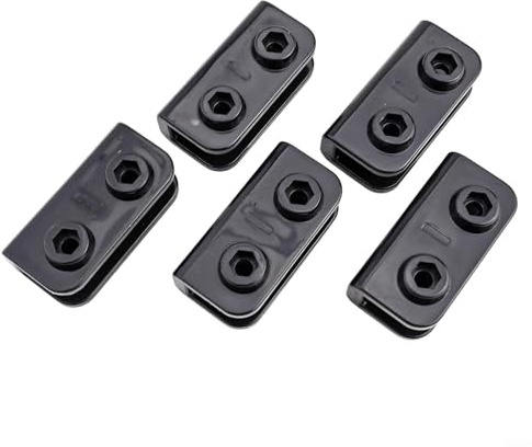 babominimer Lot de 5 supports rectangulaires en plastique durable pour tonnelle, pavillon, parasol de terrasse et mobilier d'extérieur, écurie