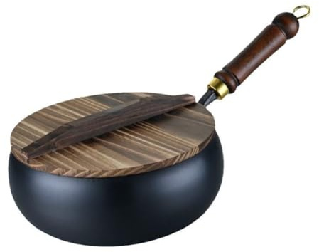 Gettimore Poêle en fonte pour cuisinière et plaques de cuisson à induction, forgée à la main avec une excellente rétention de la chaleur, surface non revêtue pour un entretien facile, 26,5 x 13,5 x