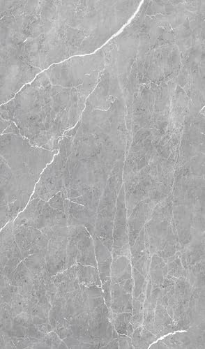 SCHÖNER WOHNEN Duschrückwand Silberhauch 150 x 255 cm – Aluminium Verbundplatte Duschpaneel Softtouch, elegante Badrückwand, fugenlos, pflegeleicht, Made in Germany