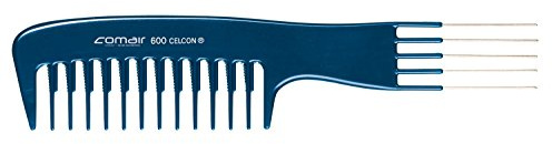 Comair 7000365 Griffkamm 600 spezial mit Gabel aus Profi-Line, blau