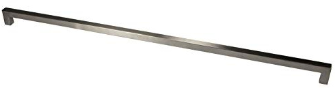 Gedotec Möbelgriff Edelstahl Stangengriff Küche - G14 | BA 640 mm | Schrankgriff eckig | Griff Edelstahl matt gebürstet | Türgriffe Profil 14 mm | 1 Stück - Schubladen-Griff für Schranktüren & Möbel