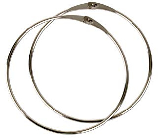 BigDean 2x Warenring Schlüsselring 150mm Ring mit Schnellverschluss | 15cm Ring für Schlüssel, Schalring, Gürtelring