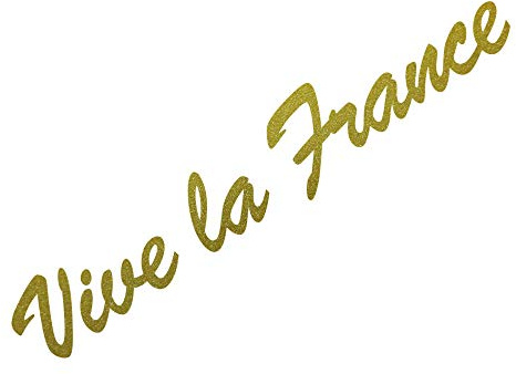 GreenIT 50 cm Sticker Vive La France Tattoo Car Rear Door Window Decorative Film