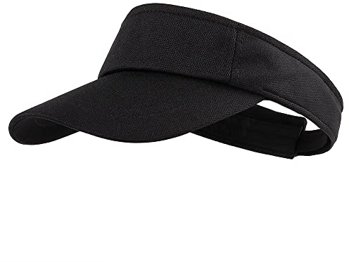 MK MATT KEELY Sun Visor Hat Sports Adjustable Baseball Cap with Outdoor UV Protection for Women Men Black