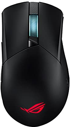 ASUS ROG Gladius III Souris de Jeu sans Fil (connectivité trimode avec 2,4 GHz et Bluetooth Le, capteur accordé 19 000 DPI, commutateurs Push-Fit II remplaçables à Chaud, Ergo Shape, Pieds de Souris