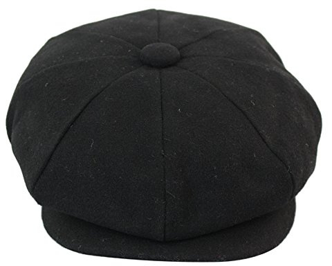 TruClothing.com Mens Tweed Newsboy Cap Baker Boy Flat Grandad Hat 8 Panel Plain