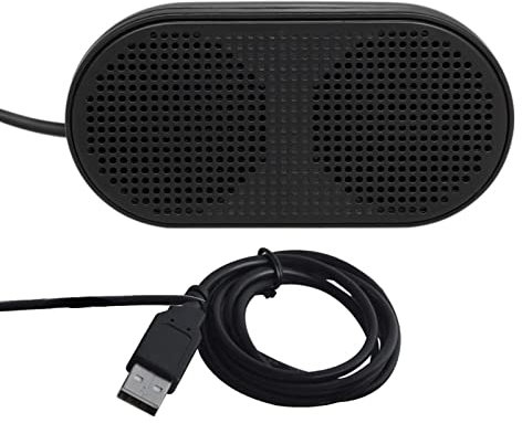 Zceplem Altoparlante da Tavolo per Computer, Laptop e Notebook, Altoparlante USB Portatile con Suono Surround e Amplificazione, Nero