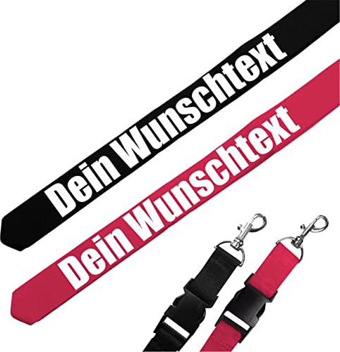 Spaß Kostet Schlüsselband mit deinem Text Name Moderne Schriftart schwarz pink rosa Wunsch