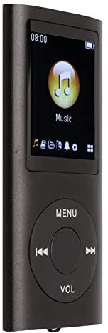 Lecteur MP3 élégant Multifonctionnel sans Perte de Son écran LCD 1,8 Pouces Lecteur de Musique MP3 Portable (Noir) Lecteurs MP3 et MP4 (Noir)