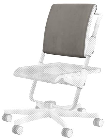 Moll Rückenkissen für Kinderschreibtischstuhl Scooter | ergonomische & weiche Polsterung | einfach montierbar | waschbar & austauschbar | ideal für Jungen & Mädchen | Made in Germany