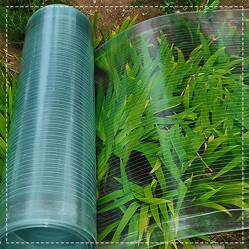 Polycarbonat-Dachplatten, Isolierende Gewächshausplatten, Transparente Glasfaserplatte, Beidseitiger Uv-Schutz-0,8mm-Lichtdurchlässig, FRP Ersatzplatten, Verkleidung, Mehrzweck, Stoßfest,W×L-0.5x15m