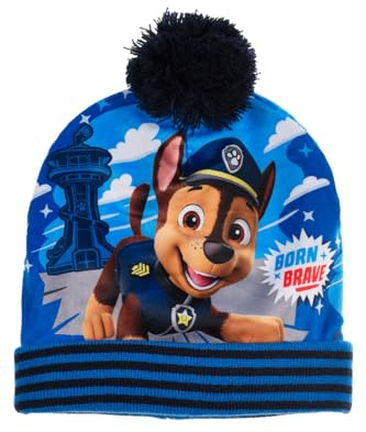 PAW PATROL Jungen Mütze mit Bommel Wintermütze