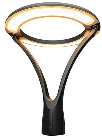 Vetrineinrete® Lampione da giardino 100 watt lampada moderna da esterno per vialetti cortile ville a tenuta stagno IP65 (Luce Calda 3000k)