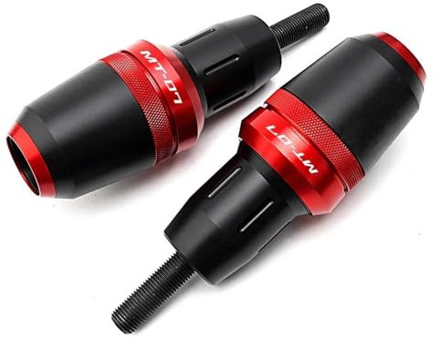 EVURU Motorrad Sturzpads Crashpads Für YA&MAH&A MT-07 MT07 FZ07 für Tracer 700 GT für Tracer 7 GT 2014-2022 Motorradrahmen Sliders Crash Protector Fallschutz(Red-MT07)