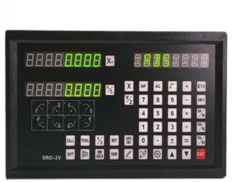 Encodeur à échelle linéaire de précision Affichage numérique DRO-2V et 2 pièces, échelle de verre linéaire, encodeur, règle de grille for fraiseuses à tour Pour machine de découpe et fraisage à fil CN
