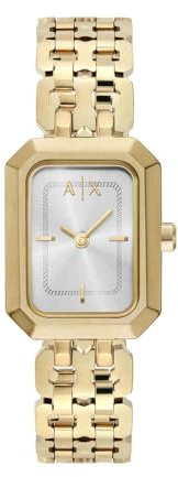 Armani Exchange Watch for Women, Quartz Movement and 27mm Case Size with Stainless Steel, Leather or Silicone Strap