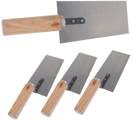 LIFKICH Glättekelle 4er Set Gipserkelle Fliesenrandkelle Maurerkelle Maurerkelle Spachtel