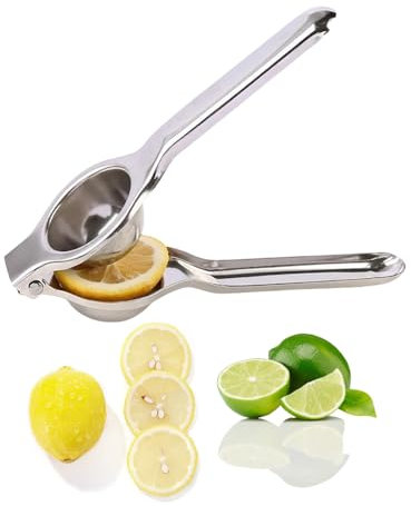 Ollimy 1 Pièce Clip D'Extrusion De Citron, Presse-agrumes manuel en acier inoxydable 304, Presse Agrumes, Presse Citron Levier, Presse-Citron, Presse Orange Manuel pour Cuisine,Bar (Diamètre 8cm)