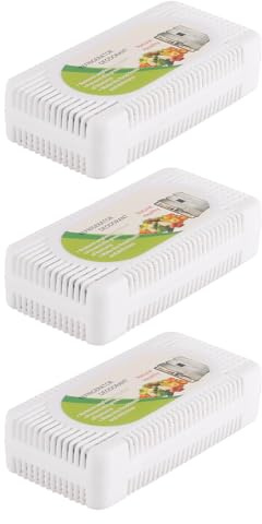Laroal 3 pezzi Deodorante per frigorifero Eliminatore di odori per frigorifero Congelatore Frigorifero e contenitori per il pranzo Efficace assorbitore di odori per una conservazione fresca e pulita