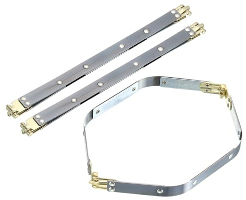 QUARKZMAN marco internos flexibles de metal, 3 piezas 9.84 x 0.55 Marco flexible con cierre de beso, Accesorios de hardware de marco de bolso Clip para bolsos de mano de bricolaje