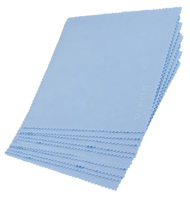 Vaguelly 50piezas Paños Microfibra Para Limpiar Gafas Lentes Teléfonos Móviles y Joyas Sin Pelusa Suave Reutilizable