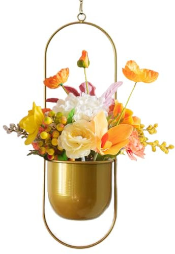 Genérico Pot de Planta de Techo, plantador Techo | Macetas Colgantes de Plantas de Interior | Sotro de Flores de Metal clorophytum, Adorno de jardín Decorativo para Patio de Origen